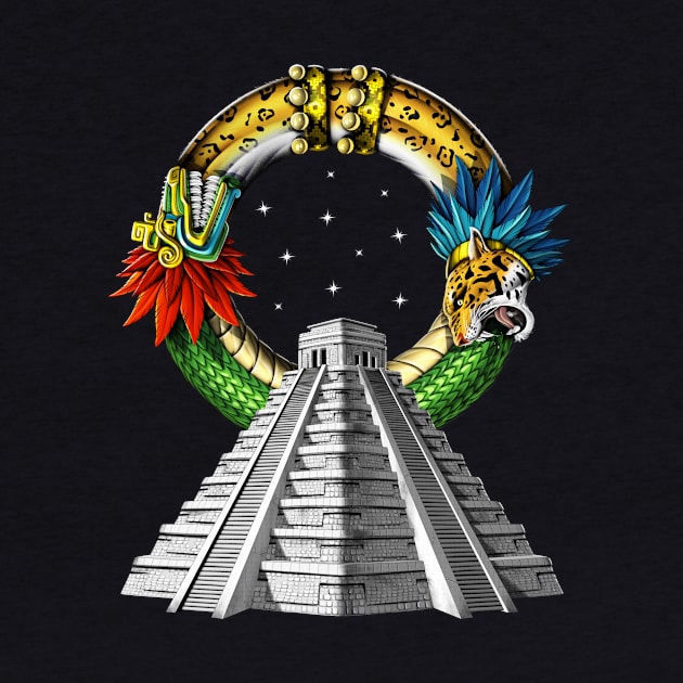 Ancient Aztec Pyramid by underheaven